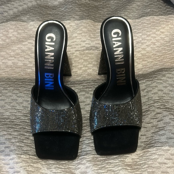 Gianni Bini Shoes - Gianni Bini Rhinestone Triangular Heels